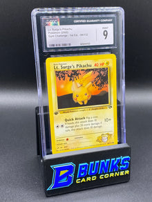 2000 Lt. Surge's Pikachu Gym Challenge 1st Edition CGC 9