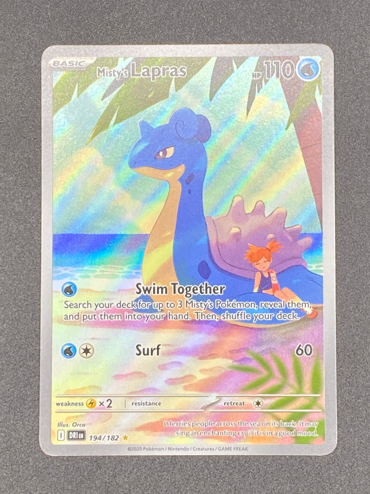 2025 Misty's Lapras Illustration Rare Destined Rivals NM