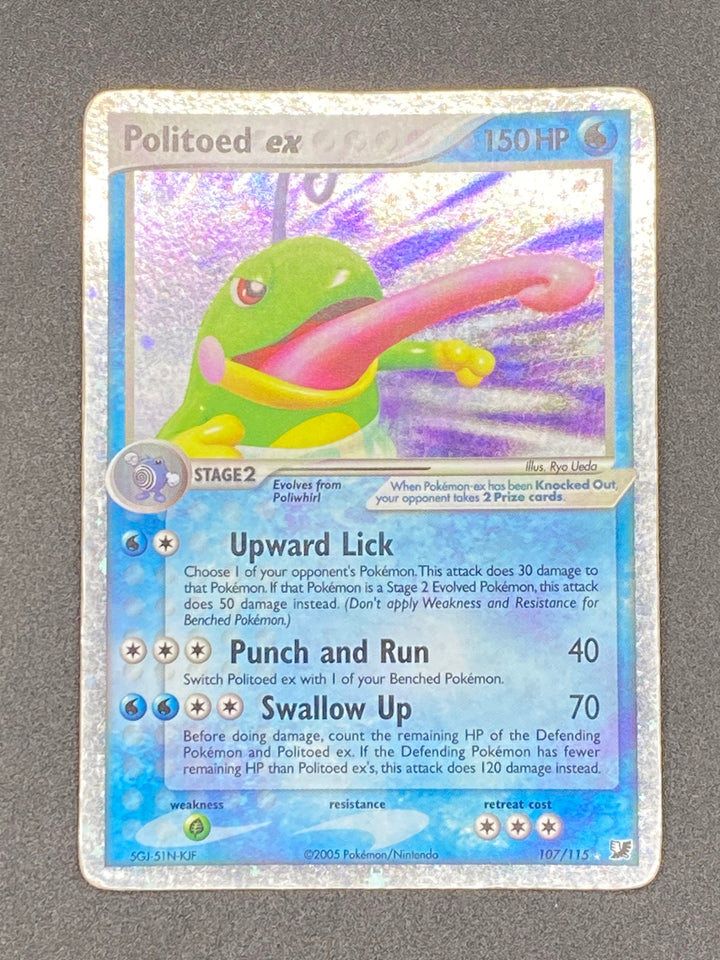 2005 Politoed ex Holo Unseen Forces HP