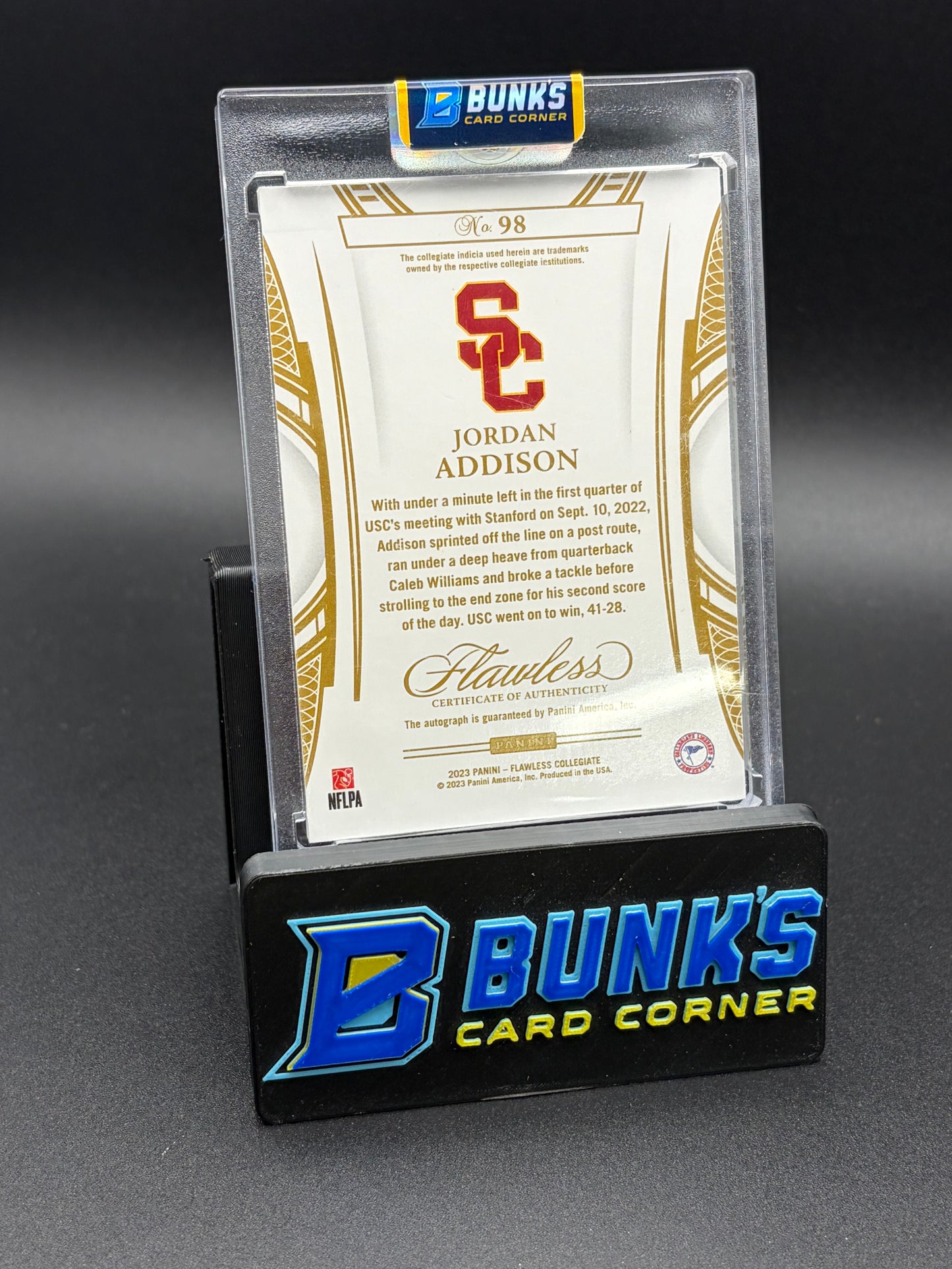 2023 Jordan Addison Flawless Rookie Auto 2/25