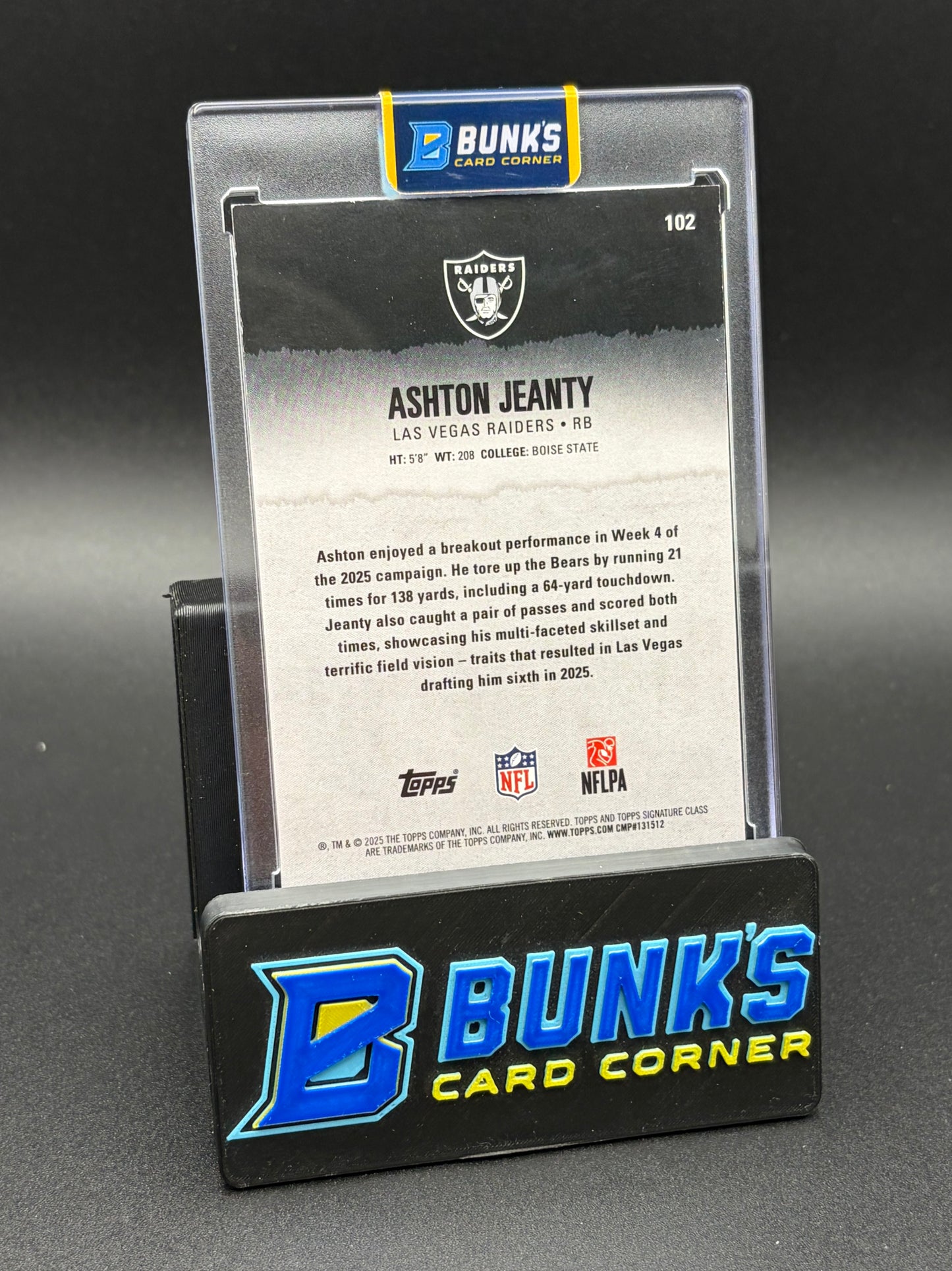 2025 Ashton Jeanty Topps Class 8/10