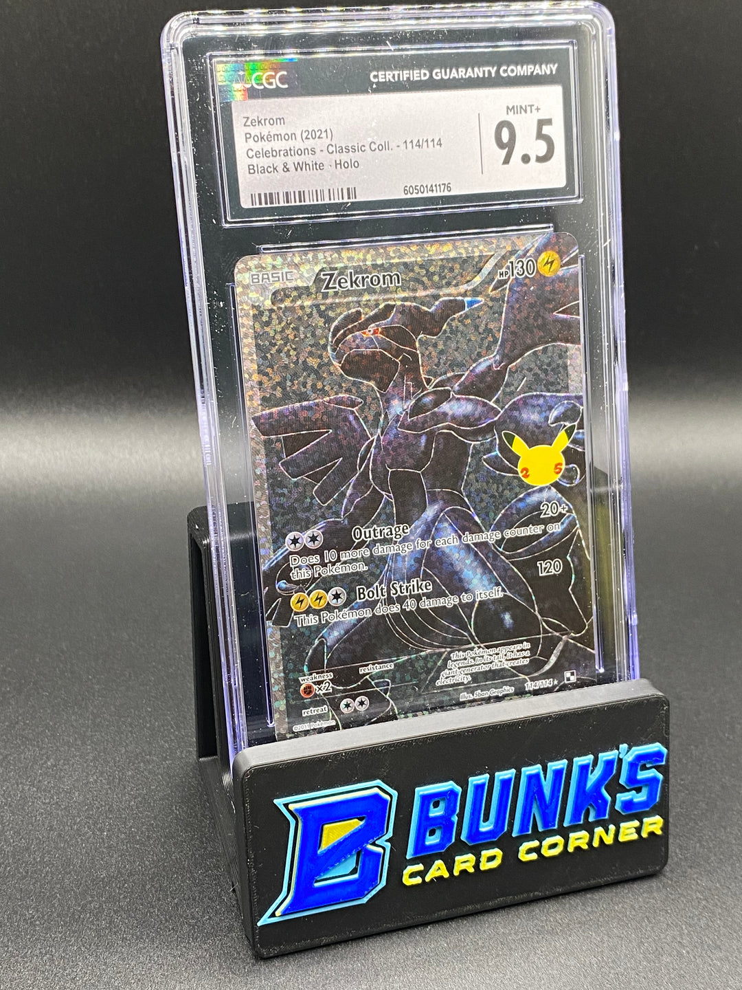 2021 Zekrom Full Art Celebrations CGC 9.5
