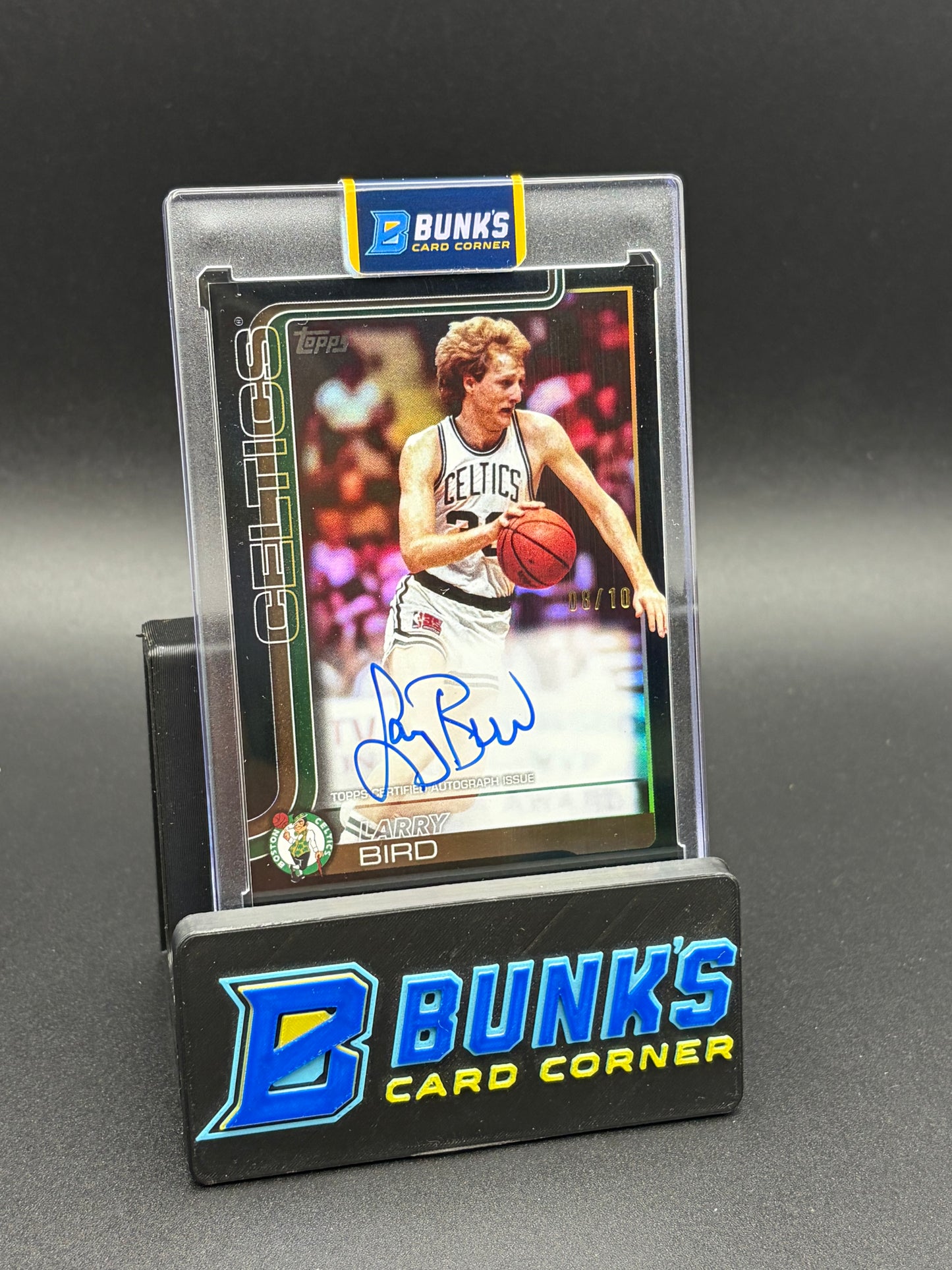 2025 Larry Bird Topps Black Foil Auto 8/10