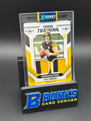 2025 Will Howard Rookies & Stars Memorabilia Cross Training RC