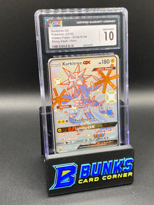 2019 Shiny Xurkitree gx Full Art Hidden fates CGC 10
