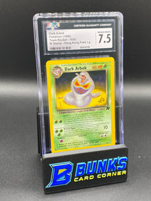 1999 Dark Arbok W Stamp Team Rocket CGC 7.5