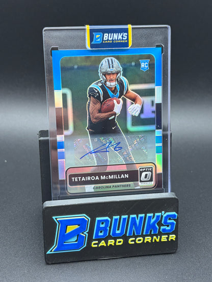 2025 Tetairoa McMillan Donruss Optic Auto RC