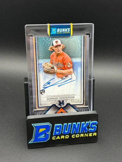 2023 Gunnar Henderson Archival Auto Topps RC