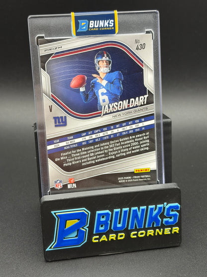 2025 Jaxson Dart Prizm Silver Variation RC