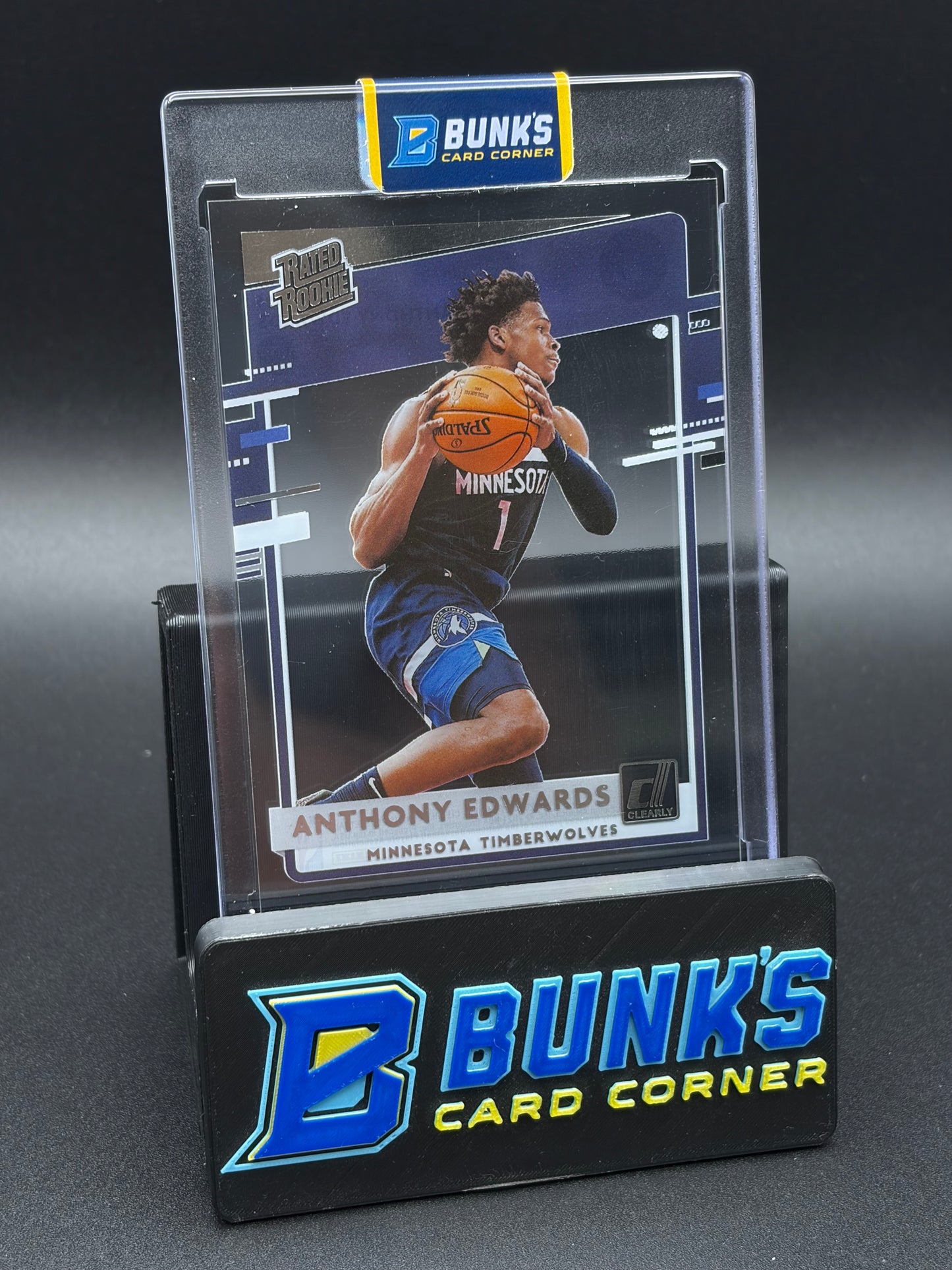 2020-21 Anthony Edwards Clearly Donruss Panini Rated Rookie