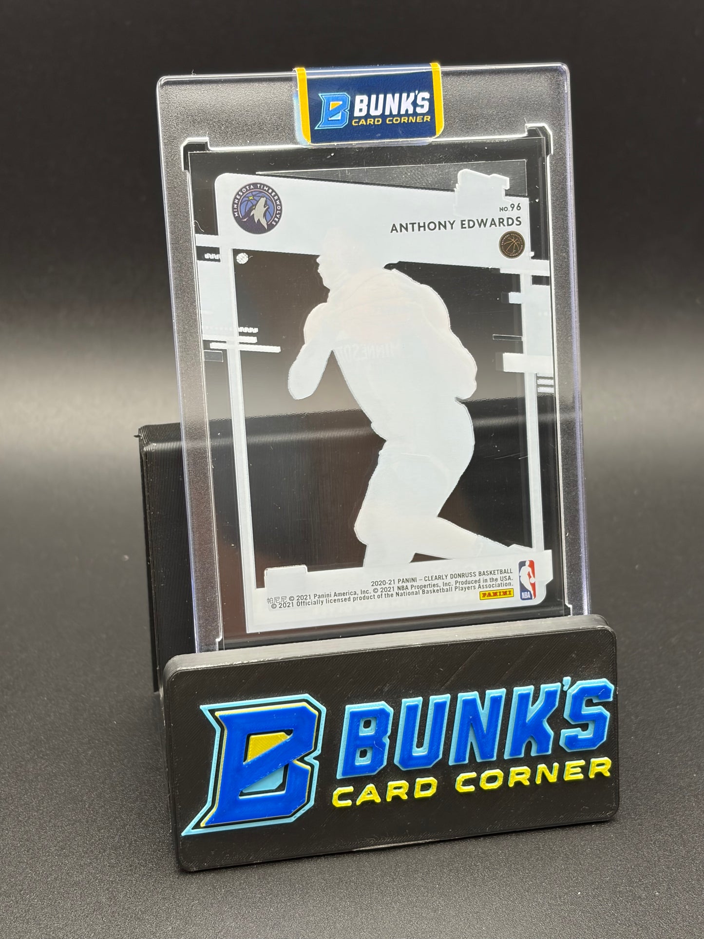 2020-21 Anthony Edwards Clearly Donruss Panini Rated Rookie
