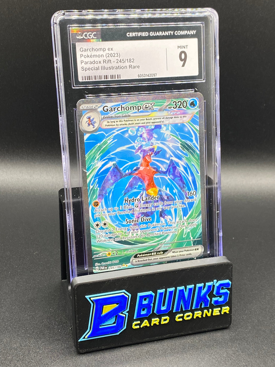 2023 Garchomp ex SIR Paradox Rift CGC 9
