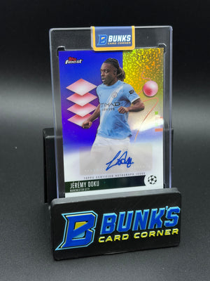 2026 Jeremy Doku Auto Topps Finest UEFA Club Competition