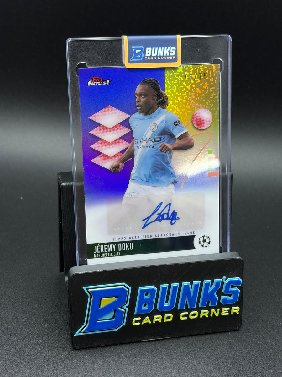 2026 Jeremy Doku Auto Topps Finest UEFA Club Competition