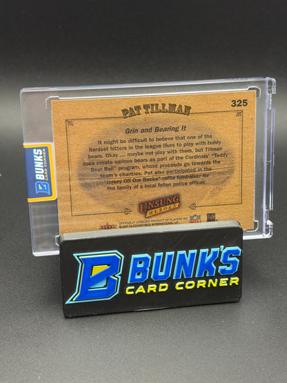 2001 Pat Tillman Grin & Bear It Fleer