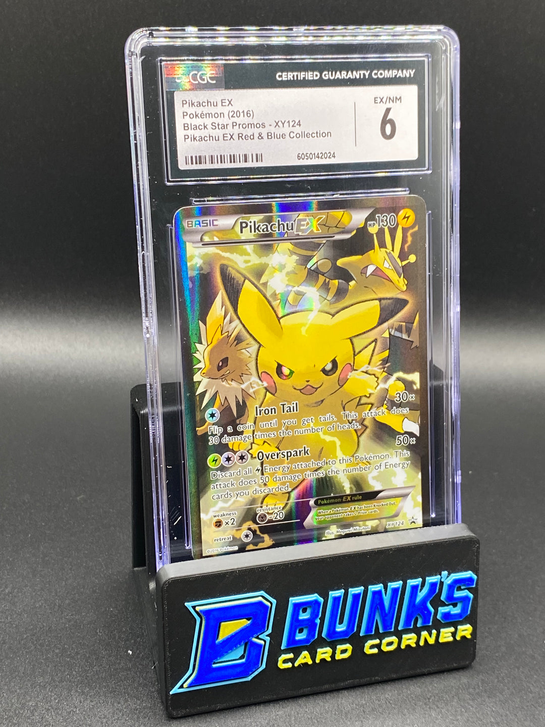2016 Pikachu Ex Promo CGC 6