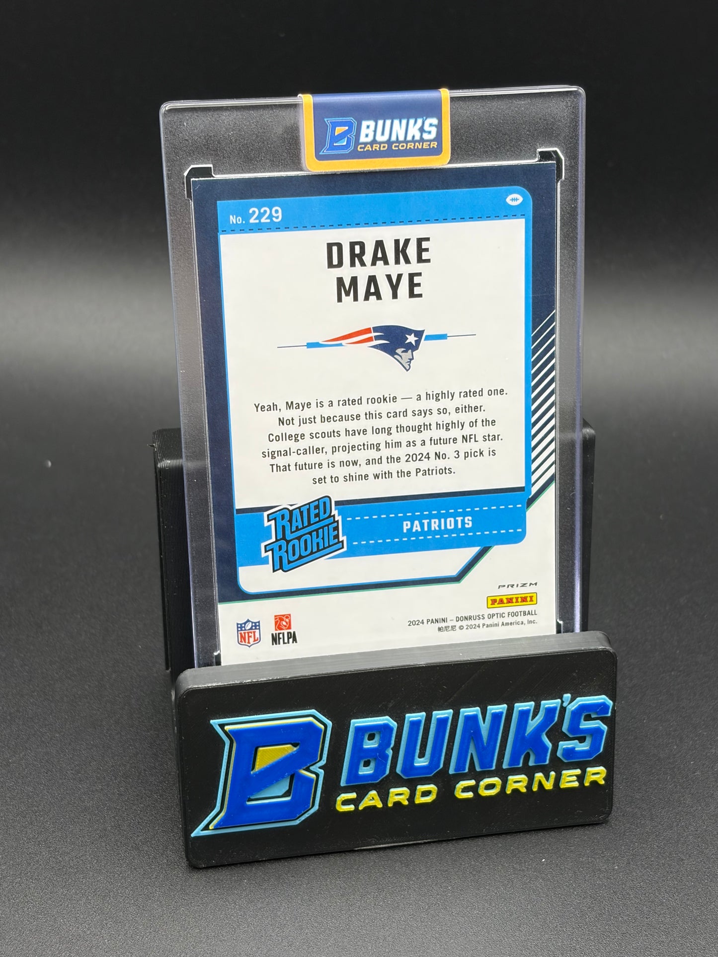 2024 Drake Maye Donruss Optic Shock RC