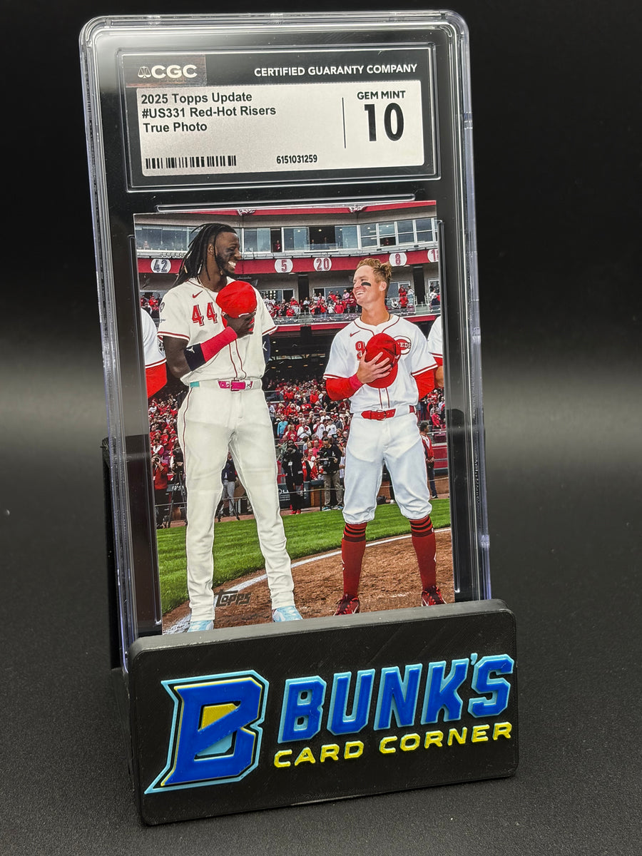 2025 Elly De La Cruz & Matt McLain Red Hot Risers True Photo Topps Update CGC 10