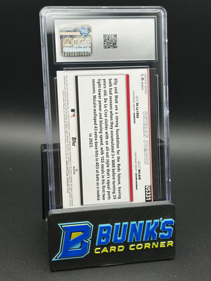 2025 Elly De La Cruz & Matt McLain Red Hot Risers True Photo Topps Update CGC 10