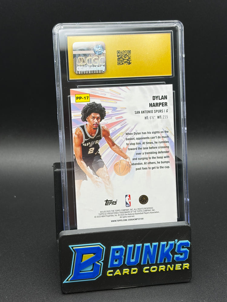2025-26 Dylan Harper Power Players Topps CGC Pristine 10