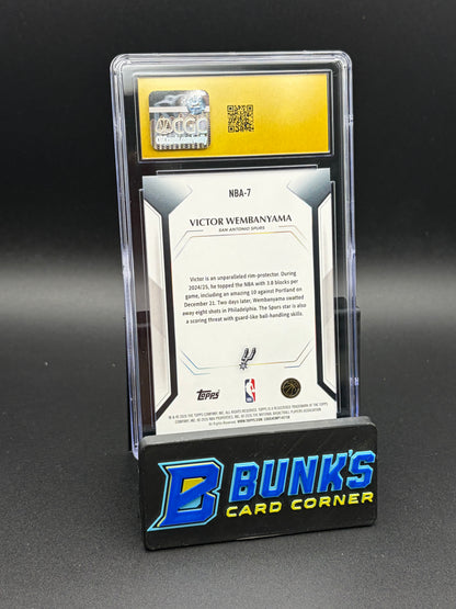 2026 Victor Wembanyama Wave Foil Topps Collector Kit CGC Pristine 10
