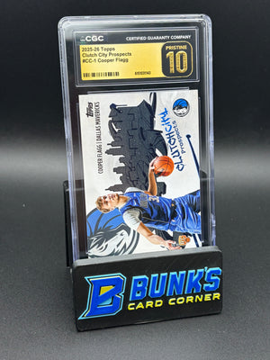 2025-26 Cooper Flagg Clutch City Prospects Topps CGC Pristine 10 RC