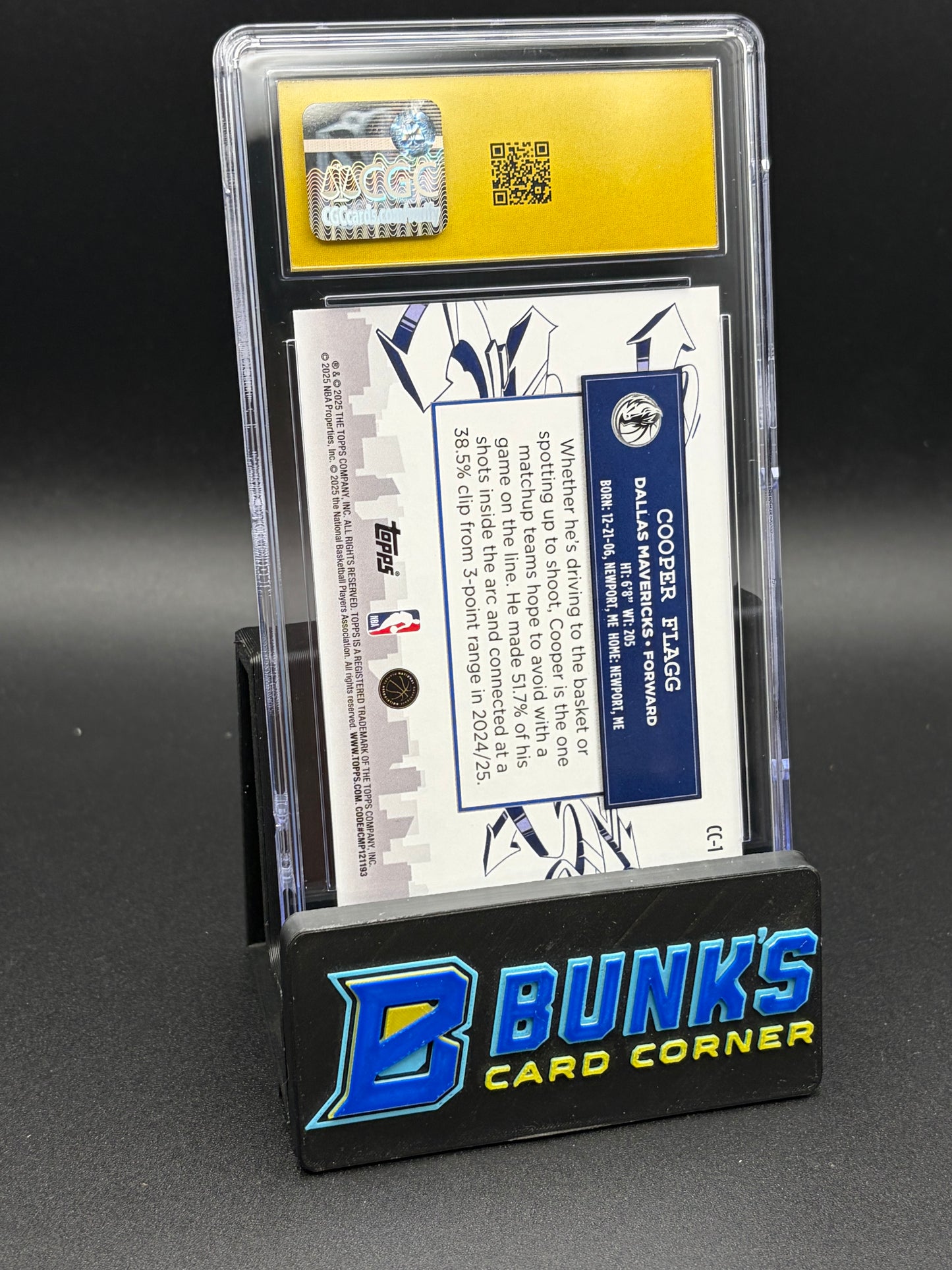 2025-26 Cooper Flagg Clutch City Prospects Topps CGC Pristine 10 RC