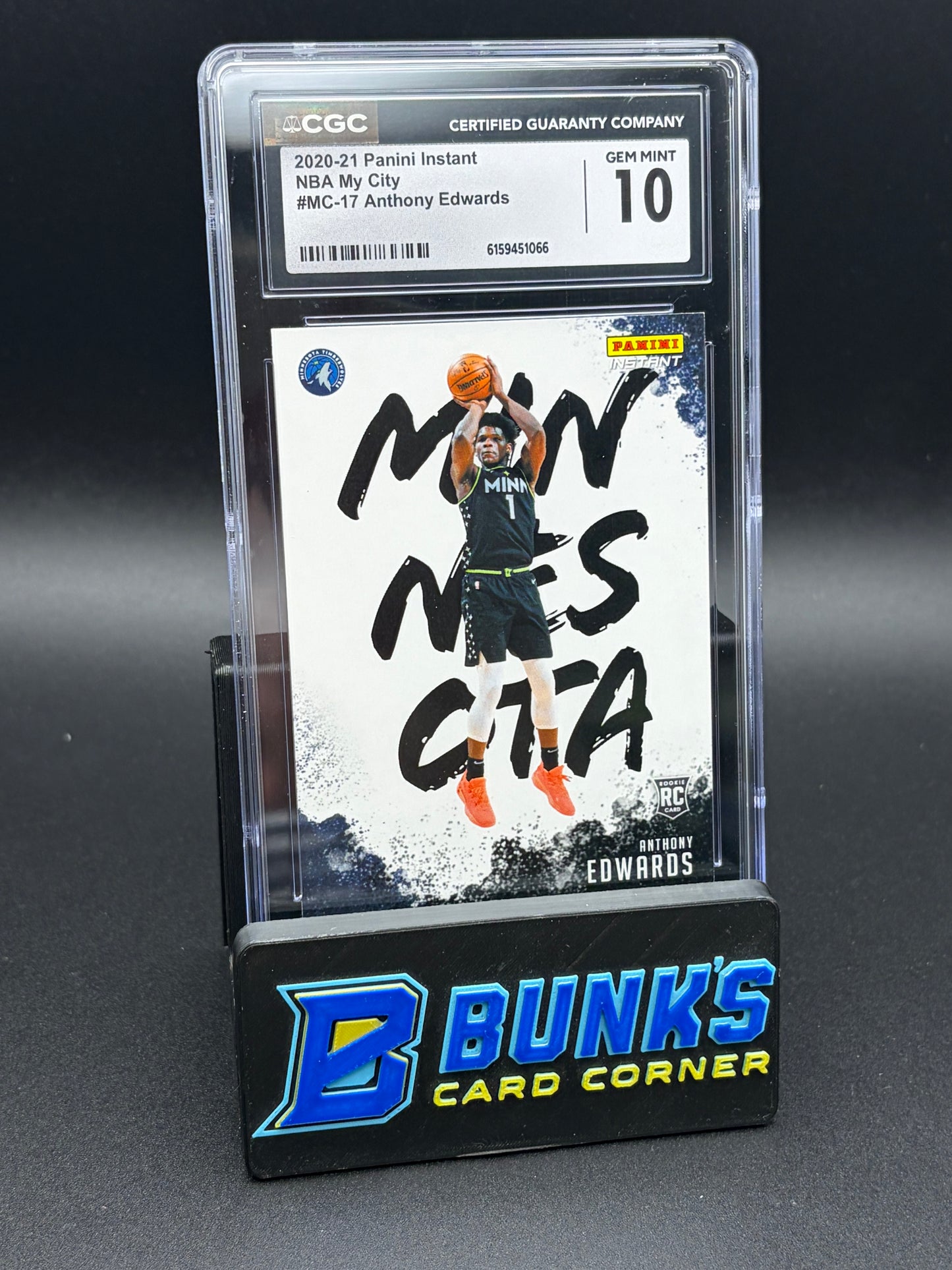 2020-21 Anthony Edwards NBA My City Instant CGC 10 RC