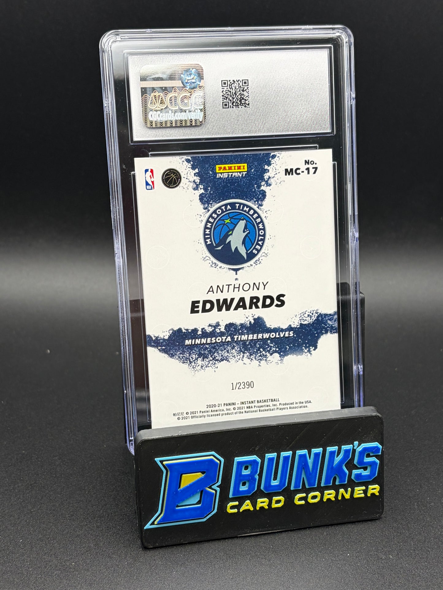 2020-21 Anthony Edwards NBA My City Instant CGC 10 RC