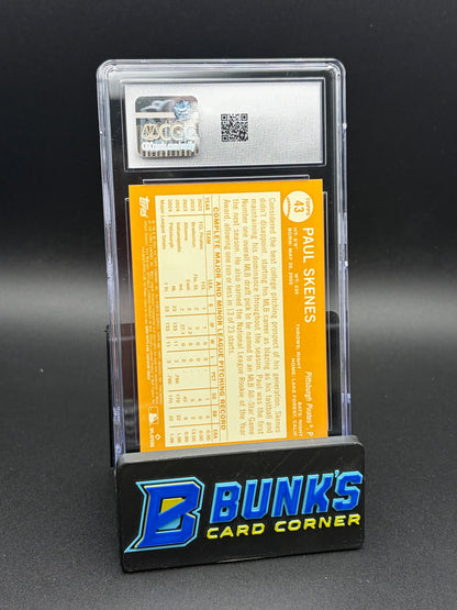 2025 Paul Skenes Black Foilboard Topps Archives CGC 10