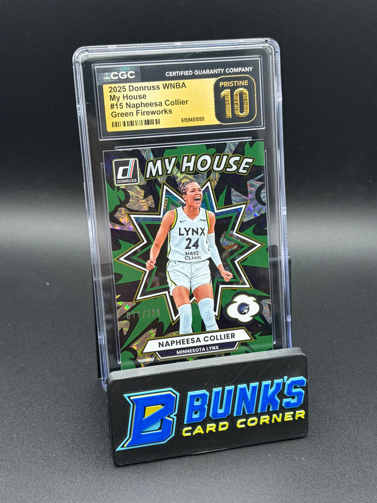2025 Napheesa Collier Green Fireworks My House CGC Pristine 10 11/399