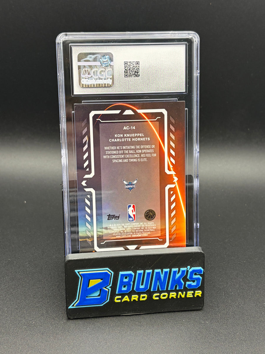 2025-26 Kon Knueppel Magenta Refractor Activators Topps Chrome CGC 9 RC 303/399