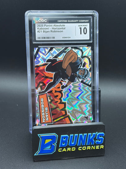 2025 Bijan Robinson Kaboom Absolute CGC 10