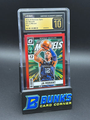 2024025 Ja Morant Red Net Marvels Donruss Optic CGC Pristine 10 3/99