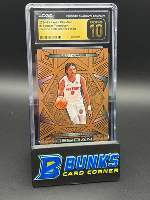 2024-25 Ausar Thompson Electric Etch Bronze Flood CGC Pristine 10 25/99