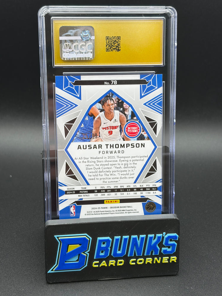 2024-25 Ausar Thompson Electric Etch Bronze Flood CGC Pristine 10 25/99