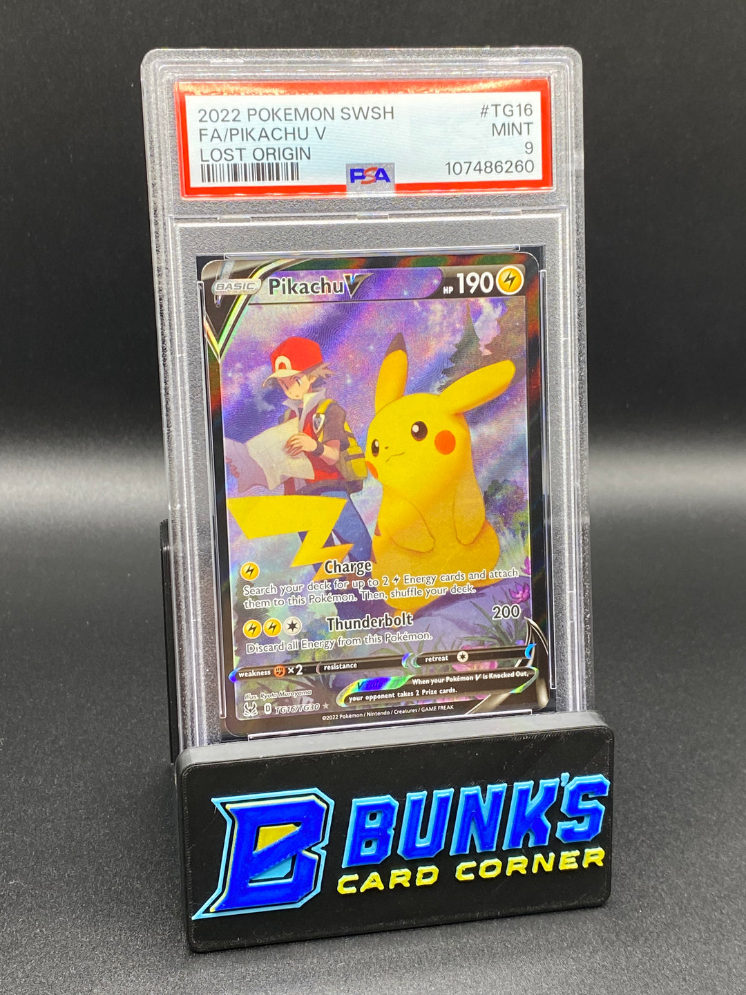2022 Pikachu V Trainer Gallery Lost Origin PSA 9