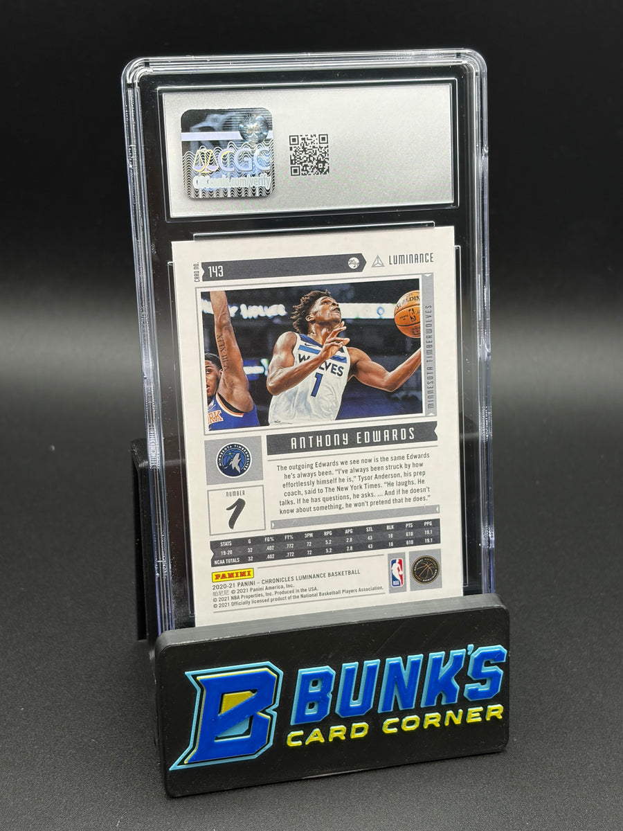 2020-21 Anthony Edwards Pink Luminance Chronicles CGC 10 RC