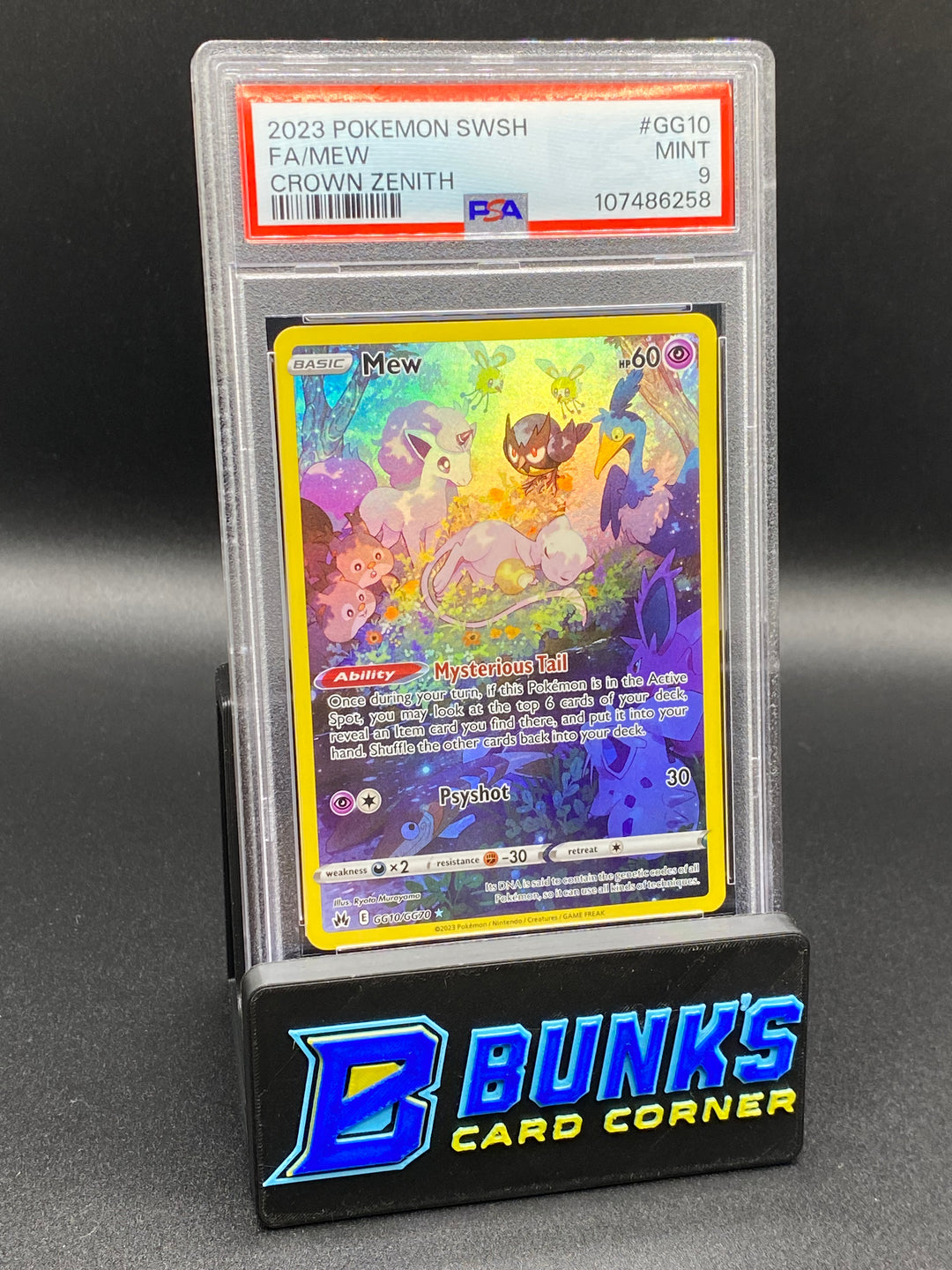 2023 Mew Galarian Gallery Crown Zenith PSA 9