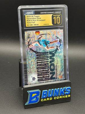 2025-26 Kon Knueppel Holo Foil Generation Now CGC Pristine 10 RC