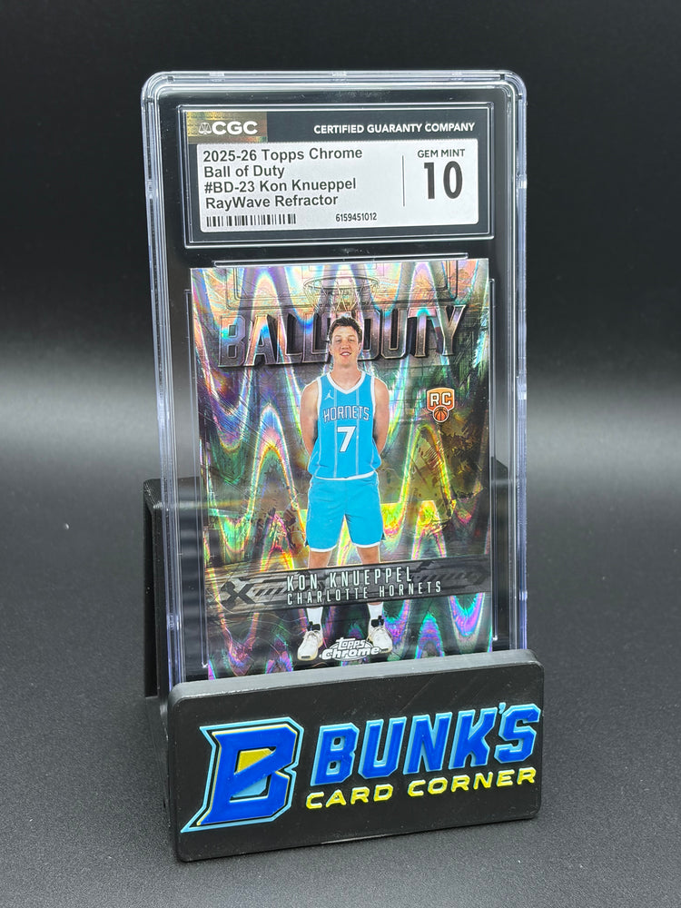 2025-26 Kon Knueppel Raywave Refractor Ball of Duty CGC 10 RC