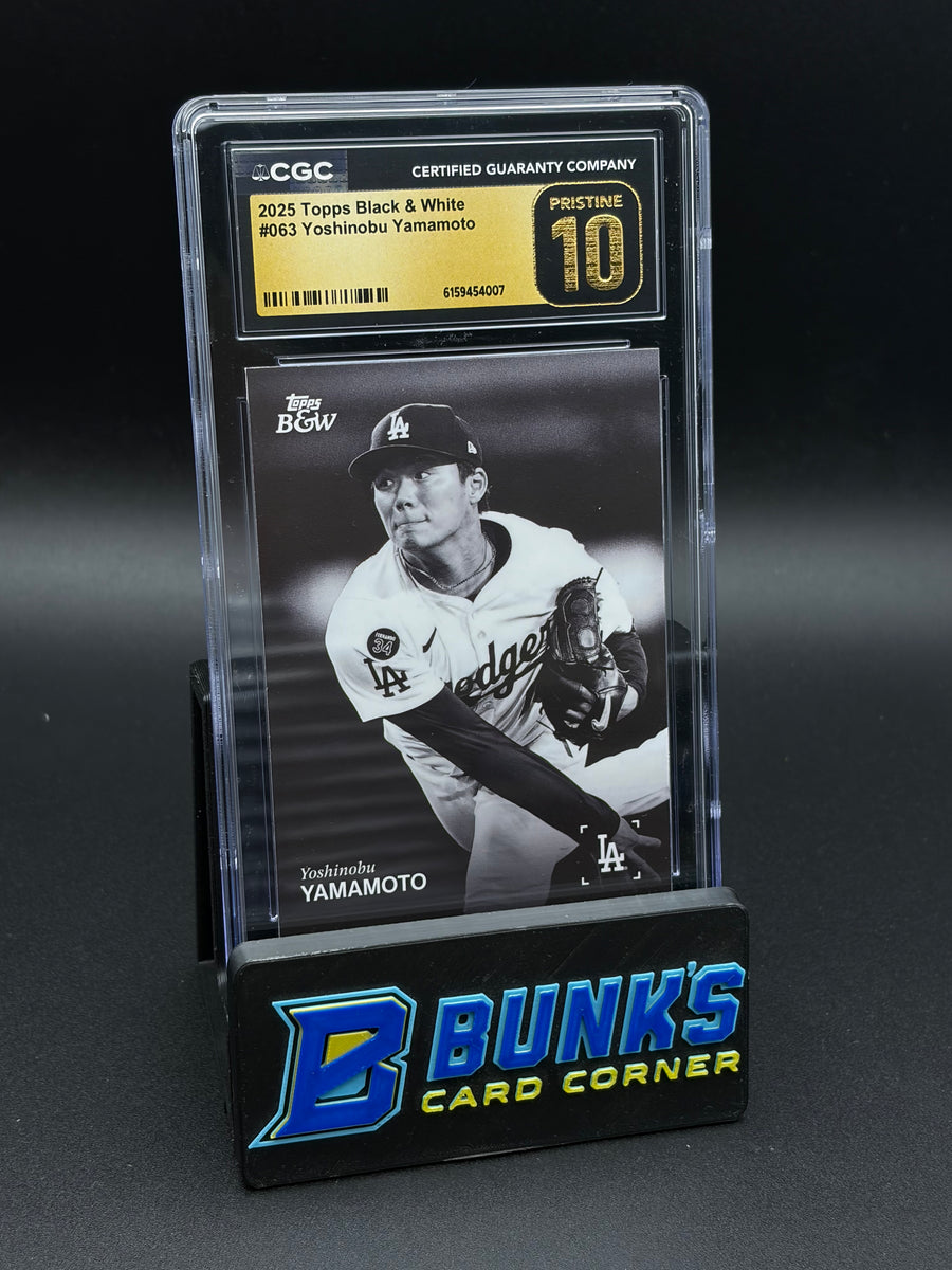 2025 Yoshinobu Yamamoto Topps Black & White CGC Pristine 10