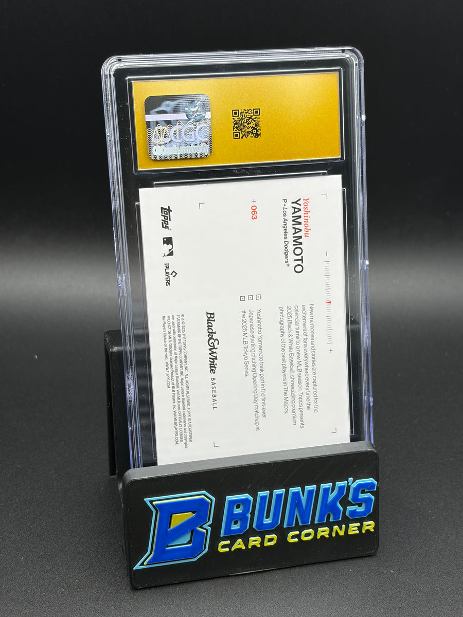 2025 Yoshinobu Yamamoto Topps Black & White CGC Pristine 10