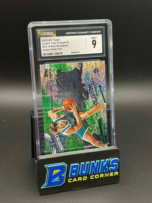 2025-26 Kon Knueppel Green Holo Foil Clutch City Prospects CGC 9 4/99