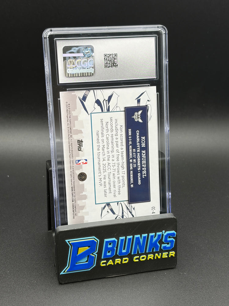 2025-26 Kon Knueppel Green Holo Foil Clutch City Prospects CGC 9 4/99