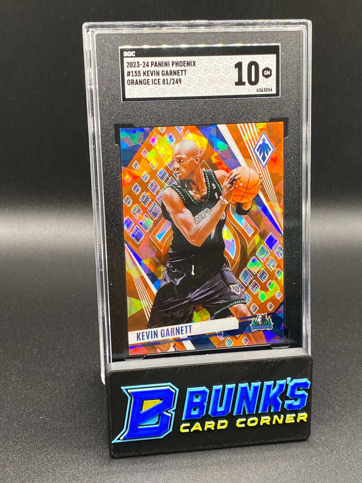 2023-24 Kevin Garnett Orange Ice 81/249 SGC 10