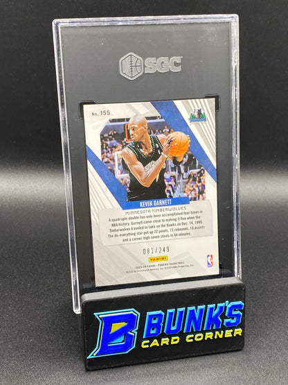 2023-24 Kevin Garnett Orange Ice 81/249 SGC 10