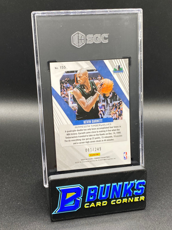2023-24 Kevin Garnett Orange Ice 81/249 SGC 10