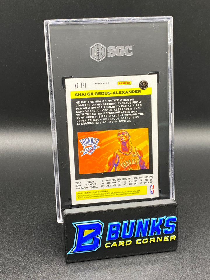 2020-21 Shai Gilgeous-Alexander Fanatics Cracked Ice Prizm SGC 10