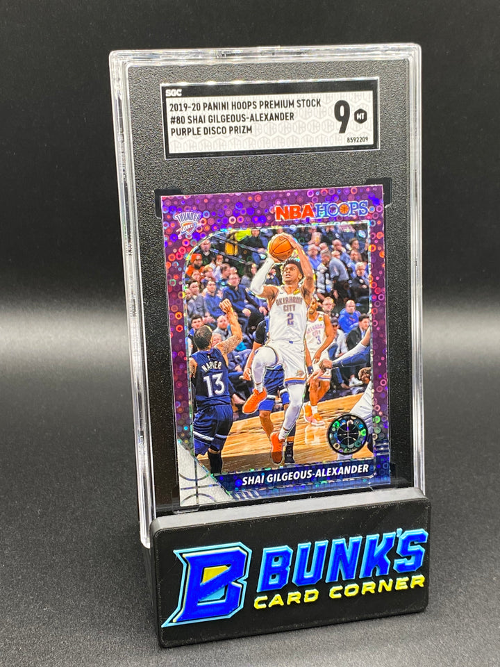 2019-20 Shai Gilgeous-Alexander Purple Disco Prizm SGC 9